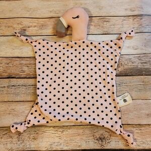 Organic Farm Buddies PINK Franny FLAMINGO BIRD Plush Lovey Security Blanket